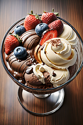 JPG 편집이미지 딸기 아이스크림 사람없음 갈색 초콜릿 블루베리 초코시럽 초코아이스크림 편집실사 AI포토 AI콘텐츠 컬러 과일 디저트 CG 시럽 파일형식