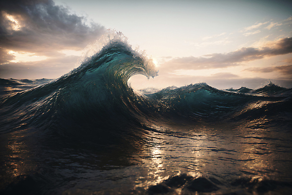 JPG 구름 편집이미지 파도 바다 자연 사람없음 햇빛 일몰 편집실사 AI포토 AI콘텐츠 자연요소 태양 노을 CG 생태계 파일형식