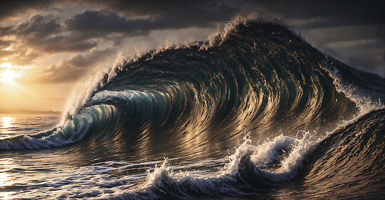 JPG 구름 편집이미지 파도 바다 자연 사람없음 햇빛 태양 일몰 편집실사 AI포토 AI콘텐츠 자연요소 노을 CG 생태계 파일형식