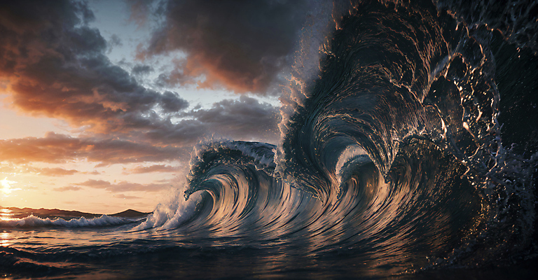 JPG 구름 편집이미지 파도 바다 자연 사람없음 햇빛 일몰 편집실사 AI포토 AI콘텐츠 자연요소 태양 노을 CG 생태계 파일형식