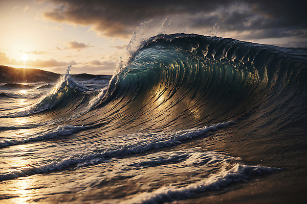JPG 구름 편집이미지 파도 바다 자연 사람없음 햇빛 태양 일몰 편집실사 AI포토 AI콘텐츠 자연요소 노을 CG 생태계 파일형식