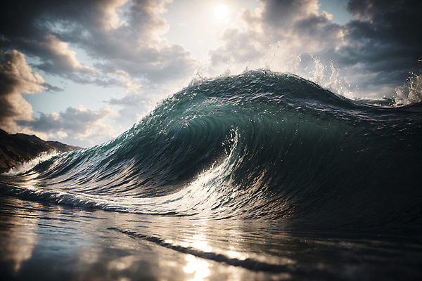 JPG 구름 편집이미지 파도 바다 자연 사람없음 햇빛 태양 일몰 편집실사 AI포토 AI콘텐츠 자연요소 노을 CG 생태계 파일형식