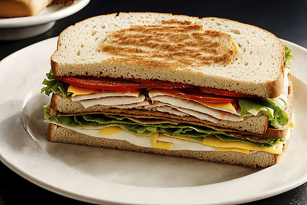 JPG 편집이미지 접시 채소 치즈 사람없음 가득함 디지털합성 햄 클럽샌드위치 편집실사 AI포토 AI콘텐츠 식기 유제품 샌드위치 육류 CG 파일형식