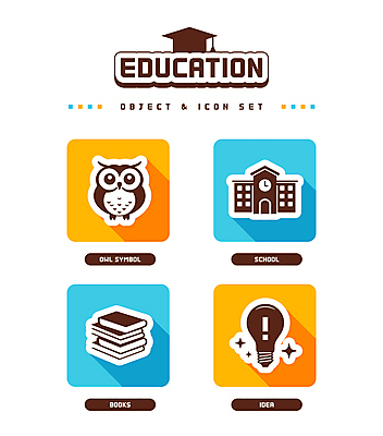 아이콘 교육 별 하늘색 전구 학교 아이디어 사람없음 건물 책 반짝임 노란색 사각형 느낌표 오브젝트 부엉이 책더미 2D아이콘 AI파일 자연요소 도형 건축물 기호 컬러 컨셉 모션 조류 파란색 무더기 파일형식 벡터