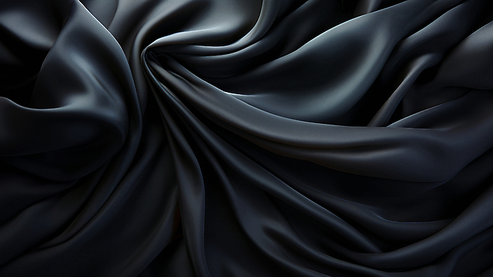JPG 편집이미지 백그라운드 사람없음 검은색 주름 실크 천 질감 결 패브릭 편집실사 AI포토 AI콘텐츠 컬러 무늬 직물 CG 파일형식