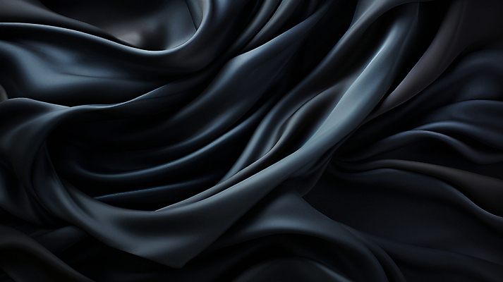 JPG 편집이미지 백그라운드 사람없음 검은색 주름 실크 천 질감 결 패브릭 편집실사 AI포토 AI콘텐츠 컬러 무늬 직물 CG 파일형식
