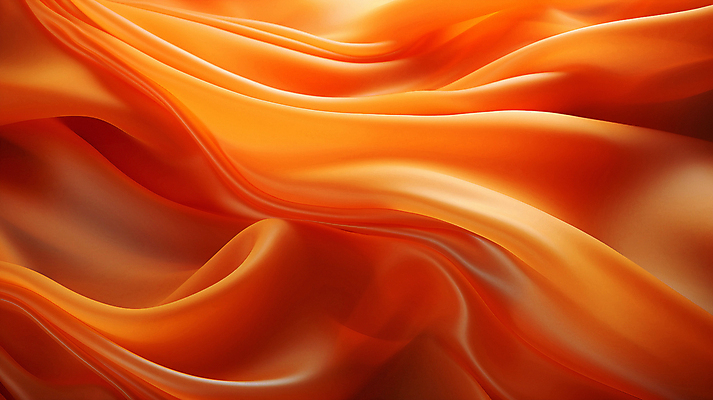 JPG 편집이미지 사람없음 주황색 주름 실크 천 질감 결 패브릭 편집실사 AI포토 AI콘텐츠 컬러 무늬 직물 CG 파일형식