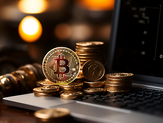 JPG 편집이미지 사람없음 금융 노트북 동전 재테크 디지털합성 투자 동전탑 편집소스 가상화폐 편집실사 AI포토 AI콘텐츠 돈 비즈니스 경제 전자제품 쌓기 CG 파일형식