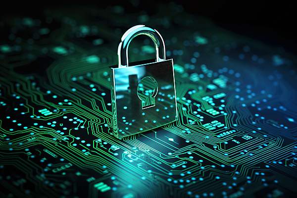 JPG 편집이미지 자물쇠 사람없음 초록색 빛 반짝임 반사 디지털 보호 사이버 스마트 보안 전자회로 이미지편집 편집실사 AI컴퓨터그래픽 AI콘텐츠 컬러 컨셉 모션 안전 회로판 CG 파일형식