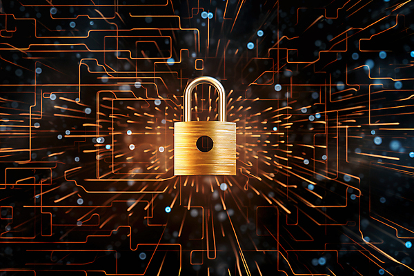 JPG 편집이미지 자물쇠 사람없음 빛 갈색 디지털 보호 사이버 스마트 보안 이미지편집 편집실사 AI컴퓨터그래픽 AI콘텐츠 컬러 컨셉 안전 CG 파일형식