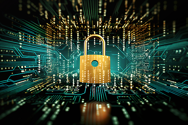 JPG 편집이미지 자물쇠 사람없음 빛 반짝임 디지털 금색 보호 사이버 스마트 보안 청록색 전자회로 이미지편집 편집실사 AI컴퓨터그래픽 AI콘텐츠 컬러 컨셉 모션 안전 회로판 CG 파일형식