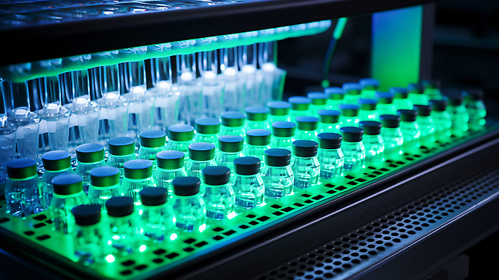 JPG 편집이미지 과학 실험기구 실험 사람없음 초록색 빛 견본 실험실 병 가득함 디지털합성 저장 네온 보관소 연구소 형광 편집실사 AI포토 AI콘텐츠 식기 컬러 CG 파일형식