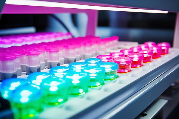 JPG 편집이미지 과학 실험기구 실험 사람없음 빛 견본 실험실 병 가득함 디지털합성 저장 네온 보관소 연구소 형광 편집실사 AI포토 AI콘텐츠 식기 CG 파일형식