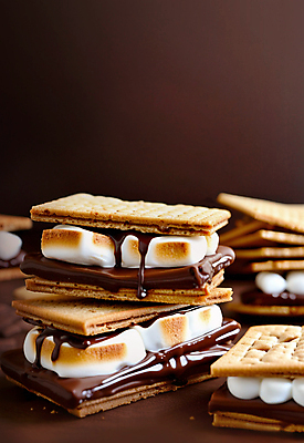 JPG 편집이미지 디저트 사람없음 갈색 쌓기 크래커 쿠키 초콜릿 디지털합성 마시멜로우 편집소스 스모어 편집실사 AI포토 AI콘텐츠 음식 컬러 모션 CG 파일형식