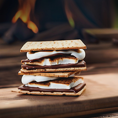 JPG 편집이미지 디저트 사람없음 쌓기 크래커 쿠키 초콜릿 캠핑 모닥불 디지털합성 마시멜로우 나무받침 편집소스 스모어 편집실사 AI포토 AI콘텐츠 음식 모션 불 레저 목재 받침대 CG 파일형식