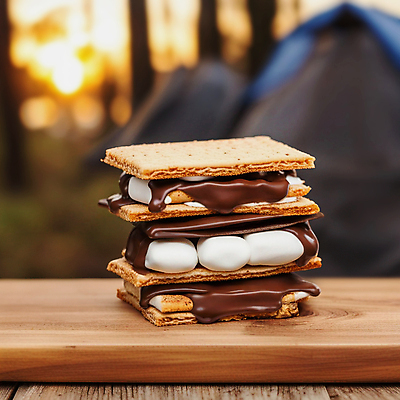 JPG 편집이미지 디저트 사람없음 쌓기 크래커 쿠키 초콜릿 캠핑 디지털합성 마시멜로우 나무받침 편집소스 스모어 편집실사 AI포토 AI콘텐츠 음식 모션 레저 목재 받침대 CG 파일형식
