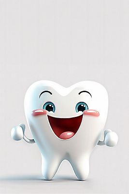 JPG 편집이미지 캐릭터 치과 웃음 사람없음 흰색 치아 따봉 편집실사 AI컴퓨터그래픽 AI콘텐츠 컬러 표정 병원 최고 소화기관 CG 파일형식