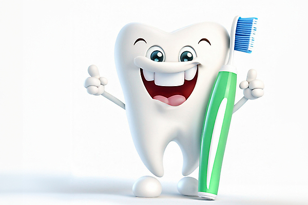 JPG 편집이미지 캐릭터 치과 웃음 사람없음 흰색 가리킴 치아 칫솔 편집실사 AI컴퓨터그래픽 AI콘텐츠 컬러 표정 병원 손짓 위생용품 소화기관 CG 파일형식