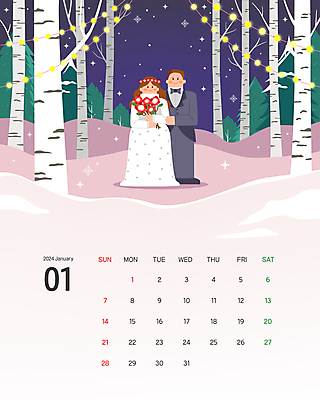 전신 캐릭터 커플 여자 남자 부케 웨딩드레스 결혼 겨울 일러스트 안기 밤하늘 서기 들기 턱시도 성인 두명 달력 흰색 눈 야간 예복 자작나무 1월 신랑신부 알전구 자작나무숲 성인만 국내일러스트 일러캐릭터 AI파일 자연요소 나무 드레스 옷 계절 신부_웨딩 컬러 꽃다발 신랑 전구 관계 모션 하늘 날씨 사람 정장 이벤트 날짜 숲 파일형식 벡터