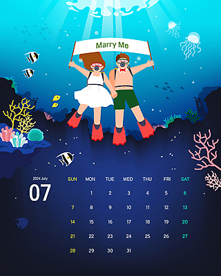 전신 커플 배너템플릿 여자 남자 바다 결혼 일러스트 어류 들기 성인 두명 여름 파란색 손잡기 바닷속 달력 현수막 깃발 산호 오리발 열대어 잠수 스쿠버다이빙 해파리 잠수경 7월 신랑신부 성인만 국내일러스트 AI파일 템플릿 배너 계절 신부_웨딩 컬러 신랑 관계 모션 사람 이벤트 수중 수중동물 수상스포츠 날짜 자포동물 물안경 파일형식 벡터