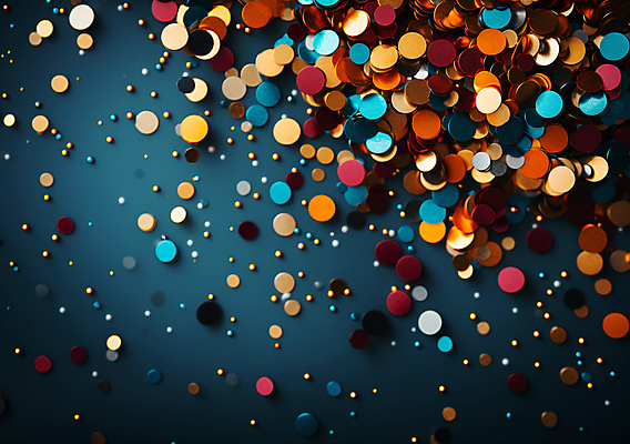 JPG 편집이미지 사람없음 그래픽 컬러풀 파티 축제 축하 생일파티 디지털합성 파티용품 꽃가루 풍선 편집소스 편집실사 AI포토 AI콘텐츠 컬러 컨셉 이벤트 생일 가루 CG 이벤트용품 파일형식