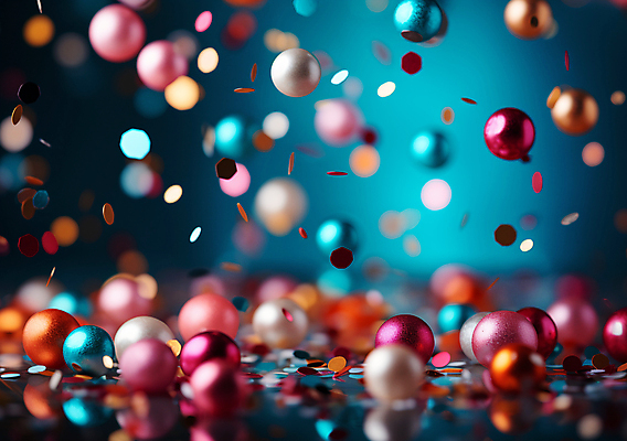 JPG 편집이미지 사람없음 그래픽 컬러풀 파티 축제 축하 생일파티 디지털합성 파티용품 꽃가루 풍선 편집소스 편집실사 AI포토 AI콘텐츠 컬러 컨셉 이벤트 생일 가루 CG 이벤트용품 파일형식