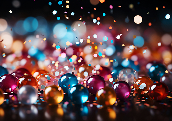 JPG 편집이미지 사람없음 그래픽 컬러풀 파티 축제 축하 생일파티 디지털합성 파티용품 꽃가루 풍선 편집소스 편집실사 AI포토 AI콘텐츠 컬러 컨셉 이벤트 생일 가루 CG 이벤트용품 파일형식