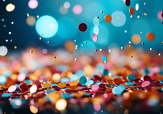 JPG 편집이미지 사람없음 그래픽 컬러풀 파티 축제 축하 생일파티 디지털합성 파티용품 꽃가루 풍선 편집소스 편집실사 AI포토 AI콘텐츠 컬러 컨셉 이벤트 생일 가루 CG 이벤트용품 파일형식