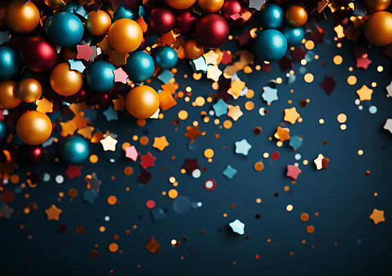 JPG 편집이미지 사람없음 그래픽 컬러풀 파티 축제 축하 생일파티 디지털합성 파티용품 꽃가루 풍선 편집소스 편집실사 AI포토 AI콘텐츠 컬러 컨셉 이벤트 생일 가루 CG 이벤트용품 파일형식