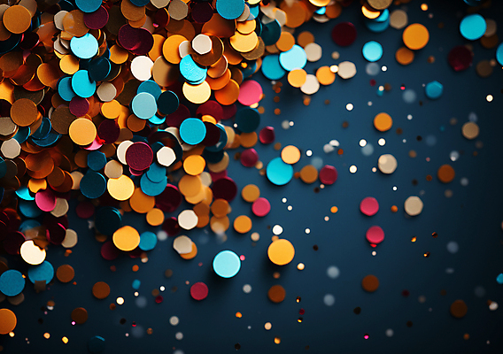 JPG 편집이미지 사람없음 그래픽 컬러풀 파티 축제 축하 생일파티 디지털합성 파티용품 꽃가루 풍선 편집소스 편집실사 AI포토 AI콘텐츠 컬러 컨셉 이벤트 생일 가루 CG 이벤트용품 파일형식