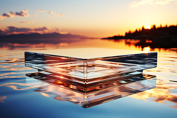 JPG 구름 편집이미지 유리 하늘 풍경 사람없음 그래픽 강 반사 일몰 디지털합성 단상 유리판 포디움 편집소스 이미지편집 편집실사 AI컴퓨터그래픽 AI콘텐츠 자연요소 재질 노을 무대 CG 파일형식