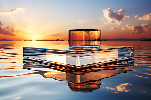 JPG 구름 편집이미지 유리 하늘 풍경 사람없음 그래픽 강 반사 일몰 디지털합성 단상 유리판 포디움 편집소스 이미지편집 편집실사 AI컴퓨터그래픽 AI콘텐츠 자연요소 재질 노을 무대 CG 파일형식