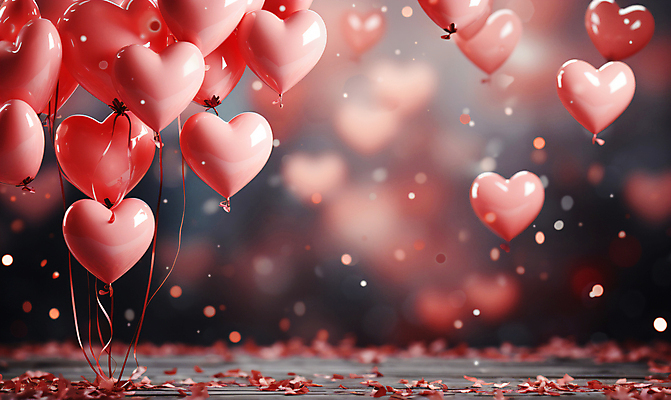 JPG 편집이미지 기념일 분홍색 사랑 사람없음 그래픽 반짝임 파티 로맨틱 축하 디지털합성 파티용품 꽃가루 하트풍선 편집소스 편집실사 AI포토 AI콘텐츠 감정 컬러 컨셉 모션 이벤트 하트 가루 CG 이벤트용품 풍선 파일형식