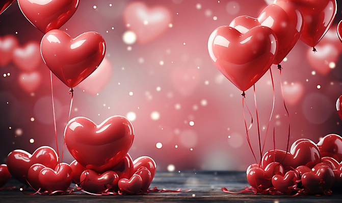 JPG 편집이미지 기념일 사랑 사람없음 그래픽 빨간색 반짝임 파티 로맨틱 축하 디지털합성 파티용품 보케 꽃가루 하트풍선 편집소스 편집실사 AI포토 AI콘텐츠 감정 컬러 컨셉 모션 이벤트 하트 가루 CG 이벤트용품 풍선 파일형식