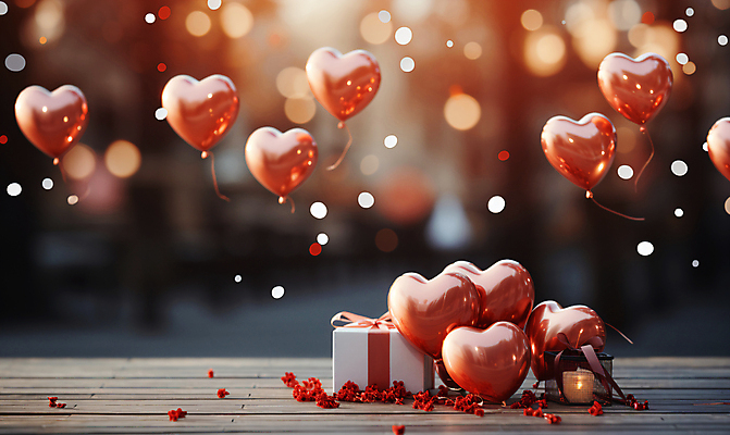 JPG 편집이미지 기념일 촛불 사랑 사람없음 그래픽 빨간색 선물상자 반짝임 파티 로맨틱 축하 디지털합성 파티용품 보케 꽃가루 하트풍선 향초 편집소스 편집실사 AI포토 AI콘텐츠 감정 컬러 컨셉 초 모션 선물 이벤트 상자 하트 가루 CG 이벤트용품 풍선 파일형식