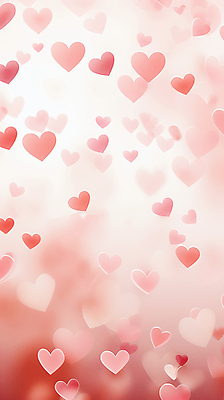 JPG 편집이미지 분홍색 발렌타인데이 사랑 사람없음 그래픽 빨간색 하트 보케 이미지편집 편집실사 AI컴퓨터그래픽 AI콘텐츠 모양 감정 컬러 데이이벤트 CG 파일형식