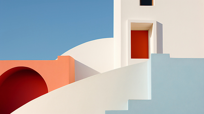 JPG 편집이미지 건축물 디자인 창문 사람없음 건물 컬러풀 디지털합성 편집실사 AI포토 AI콘텐츠 건축 컬러 CG 파일형식