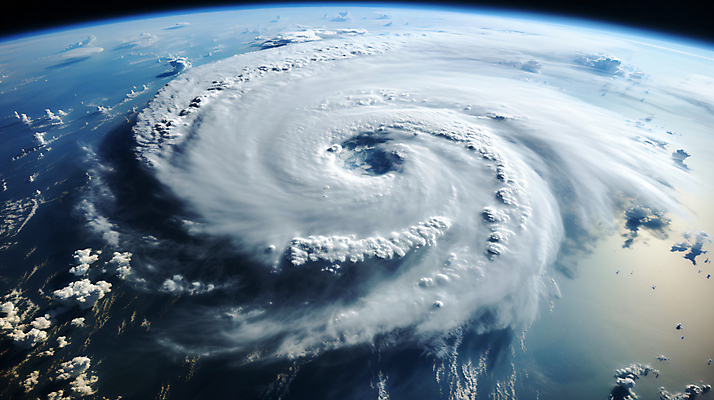 JPG 구름 편집이미지 지구 사람없음 파란색 인공위성 소용돌이 디지털합성 태풍 허리케인 편집소스 편집실사 AI컴퓨터그래픽 AI콘텐츠 자연요소 컬러 통신 회오리 자연재해 CG 파일형식