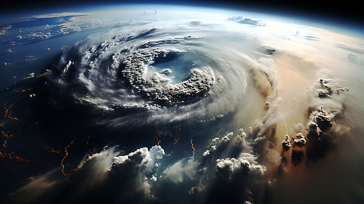 JPG 구름 편집이미지 지구 사람없음 파란색 인공위성 소용돌이 디지털합성 태풍 허리케인 편집소스 편집실사 AI컴퓨터그래픽 AI콘텐츠 자연요소 컬러 통신 회오리 자연재해 CG 파일형식