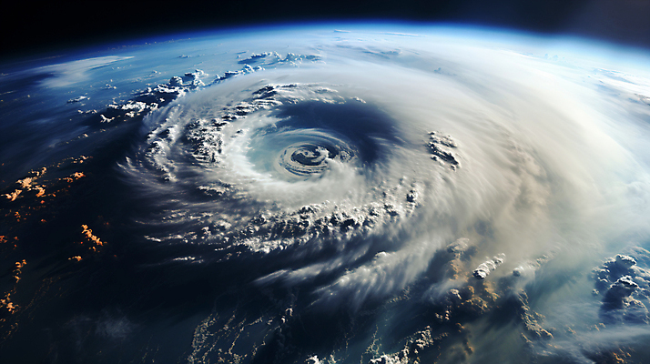 JPG 구름 편집이미지 지구 사람없음 파란색 인공위성 소용돌이 디지털합성 태풍 허리케인 편집소스 편집실사 AI컴퓨터그래픽 AI콘텐츠 자연요소 컬러 통신 회오리 자연재해 CG 파일형식