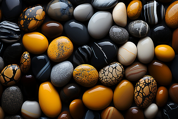 JPG 편집이미지 백그라운드 패턴 사람없음 컬러풀 조약돌 광택 많음 편집실사 AI포토 AI콘텐츠 컬러 컨셉 무늬 돌_바위 CG 파일형식