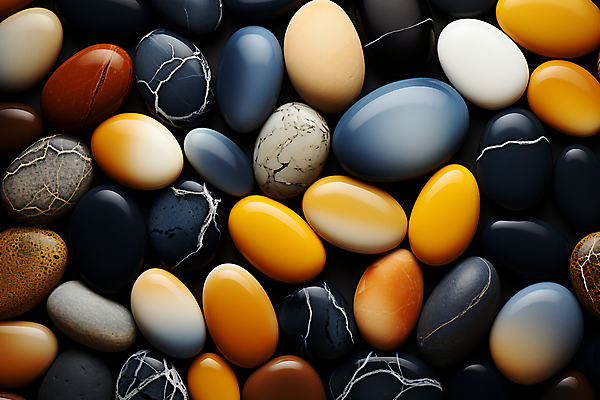 JPG 편집이미지 백그라운드 패턴 사람없음 컬러풀 조약돌 광택 많음 편집실사 AI포토 AI콘텐츠 컬러 컨셉 무늬 돌_바위 CG 파일형식