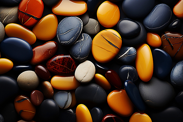 JPG 편집이미지 백그라운드 패턴 사람없음 컬러풀 조약돌 광택 많음 편집실사 AI포토 AI콘텐츠 컬러 컨셉 무늬 돌_바위 CG 파일형식