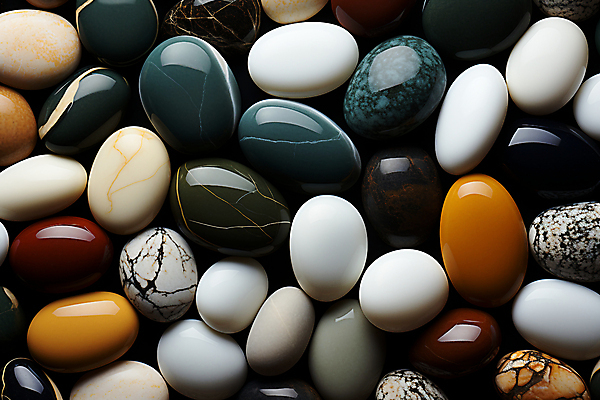 JPG 편집이미지 백그라운드 패턴 사람없음 컬러풀 조약돌 광택 많음 편집실사 AI포토 AI콘텐츠 컬러 컨셉 무늬 돌_바위 CG 파일형식