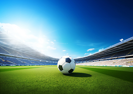 JPG 편집이미지 축구공 그림자 경기 사람없음 운동 햇빛 축구 경기장 축구장 편집실사 AI포토 AI콘텐츠 스포츠 공 축구용품 스포츠시설 건강 태양 구기 CG 파일형식