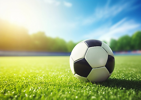 JPG 편집이미지 축구공 그림자 경기 사람없음 운동 햇빛 축구 경기장 축구장 편집실사 AI포토 AI콘텐츠 스포츠 공 축구용품 스포츠시설 건강 태양 구기 CG 파일형식