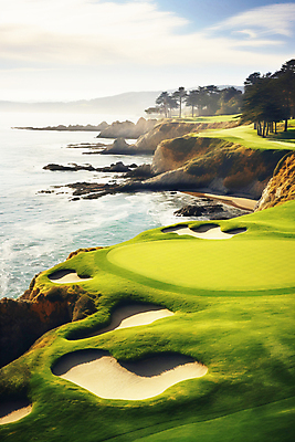 JPG 구름 편집이미지 바다 골프장 자연 필드 하늘 풍경 잔디 사람없음 벙커 코스 구덩이 벙커홀 편집실사 AI포토 AI콘텐츠 자연요소 식물 골프 스포츠시설 CG 생태계 파일형식