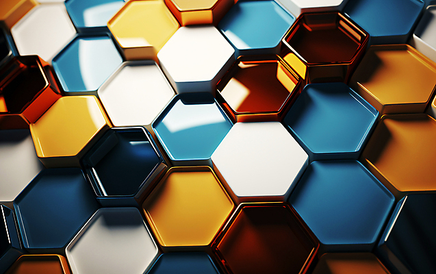 JPG 편집이미지 사람없음 컬러풀 3D 디지털합성 육각형 편집소스 허니콤 이미지편집 편집3D AI컴퓨터그래픽 AI콘텐츠 모양 도형 컬러 파일형식