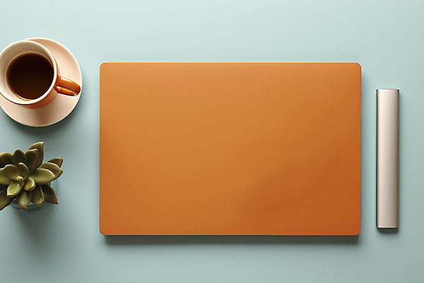 JPG 편집이미지 화분 종이 비즈니스 사람없음 주황색 커피잔 오브젝트 카피스페이스 편집실사 AI포토 AI콘텐츠 커피 컬러 잔 공백 CG 파일형식