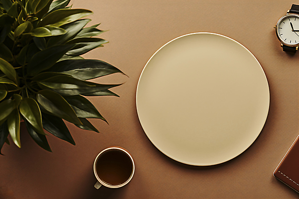 JPG 편집이미지 접시 화분 시계 비즈니스 사람없음 갈색 공책 원형 커피잔 오브젝트 카피스페이스 편집실사 AI포토 AI콘텐츠 도형 식기 커피 컬러 문구용품 잔 공백 CG 파일형식